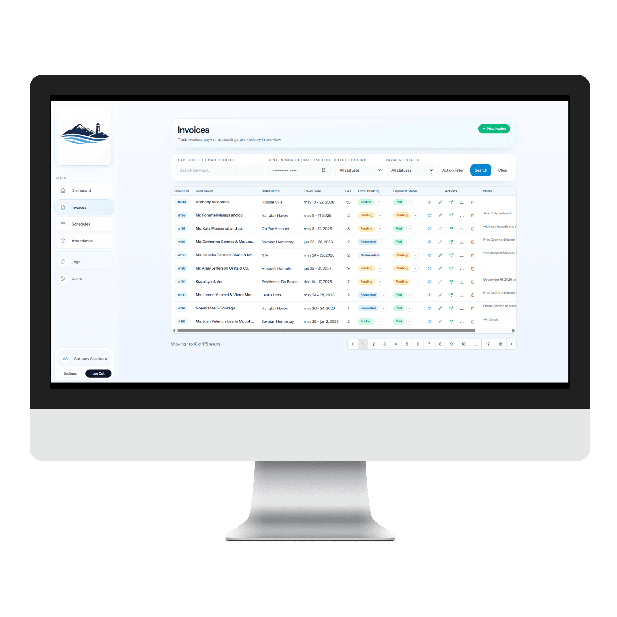 TravelOps on Mac 2