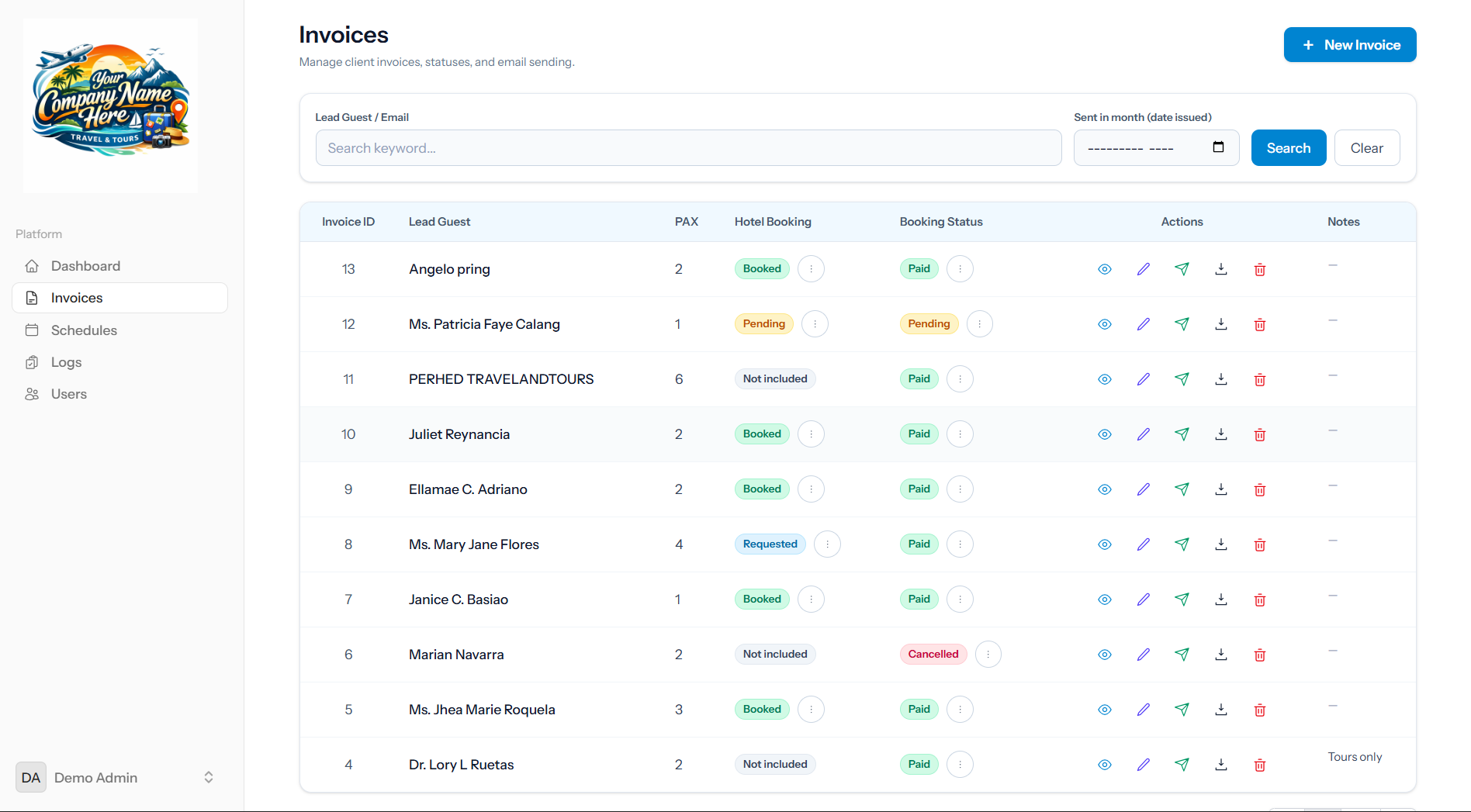 Dashboard / payments